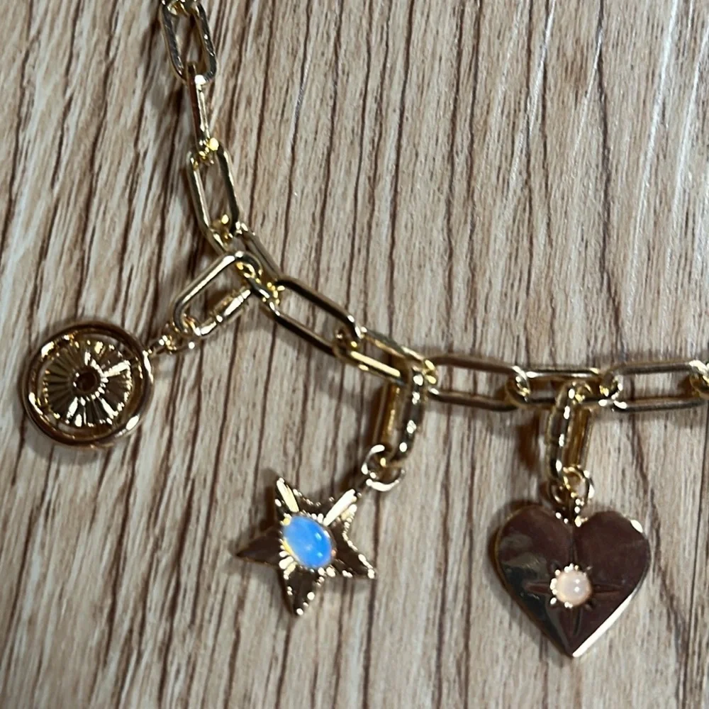 Universal Thread Gold Charm Necklace - Picture 4 of 9